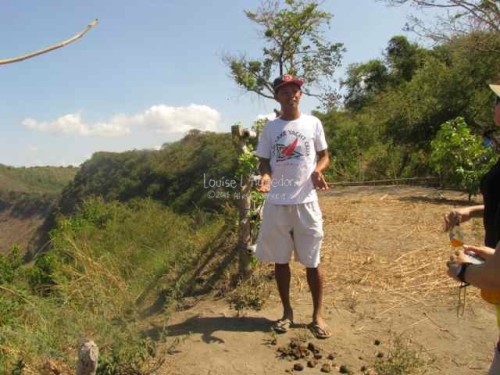 TLYC Guide Jason sharing trivia about Taal Volcano, Taal Lake and its environs.